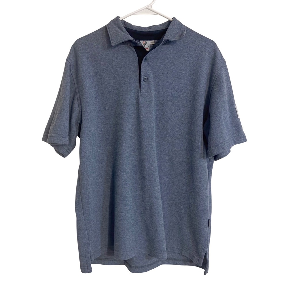 Tyndale FRMC Flame Resistant Polo Shirt Heather Blue Large